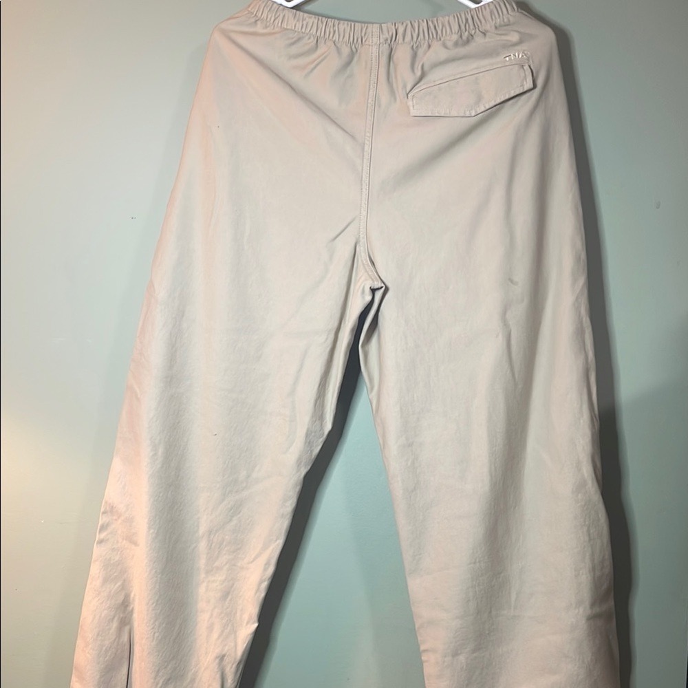 TNA Surplus Division Cargo Pants Khaki Tan‎ Drawstring Waist Wide Leg Size M - Picture 4 of 9
